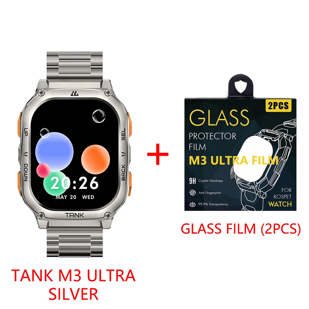 KOSPET Tank M3 Ultra GPS AMOLED Waterproof Bluetooth Calling Smartwatch