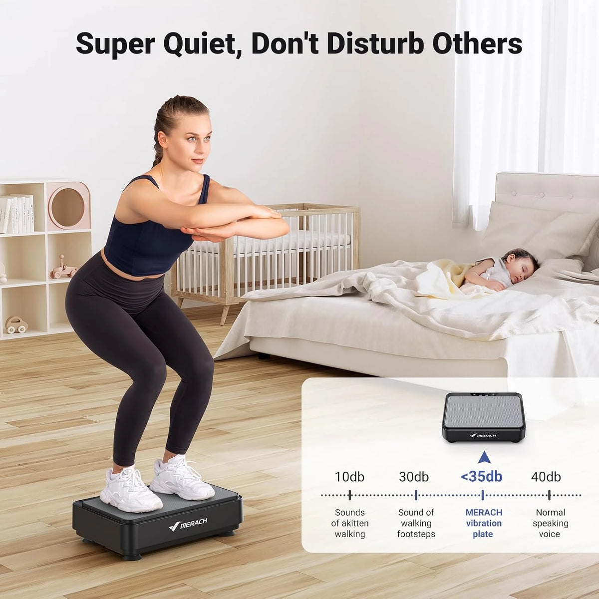 Vibration Plate Mini Low Noise LED Display Home Gym Equipment Fat Burning Weight Loss Whole Body Vibration Plate For Lymphatic Drainage Circulation Office Under Desk Compact Home Use