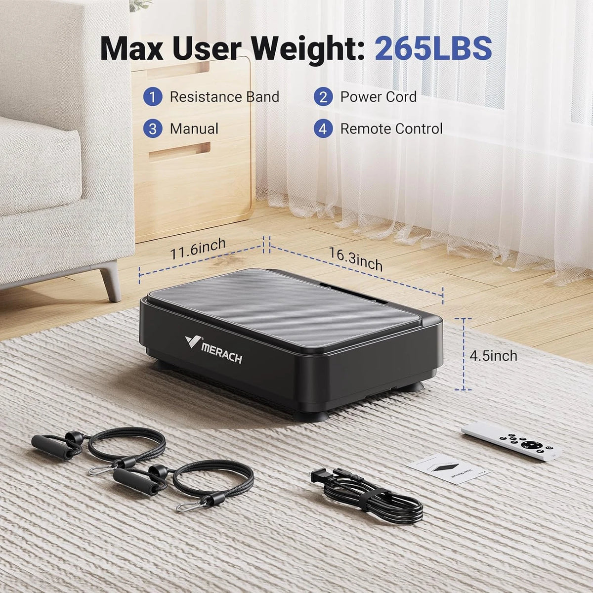 Vibration Plate Mini Low Noise LED Display Home Gym Equipment Fat Burning Weight Loss Whole Body Vibration Plate For Lymphatic Drainage Circulation Office Under Desk Compact Home Use