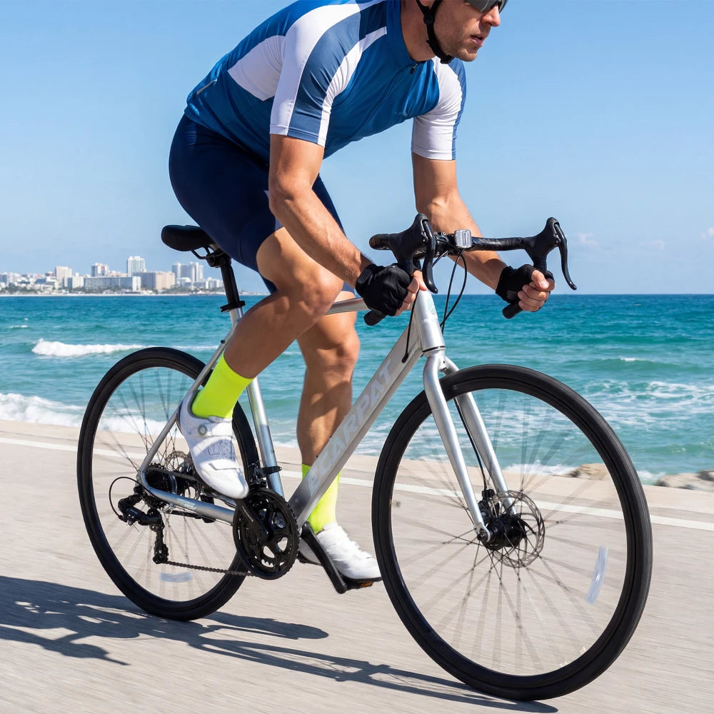 Ye Aluminum Road Bike With Disc Brakes And 16 Speed