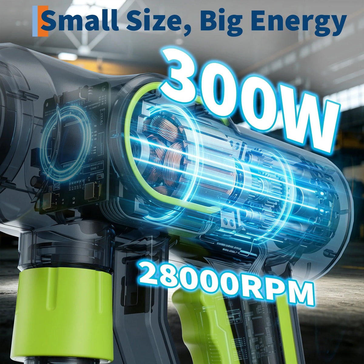 Cordless Pressure Washer, 320 PSI 20V Brushless Battery Powered Portable Handheld Washer, 6-in-1 Nozzle & Foam Cannon, 26ft Hose,Rechargeable Compact Power Washer for Car, Patio, Fence Wall Clean