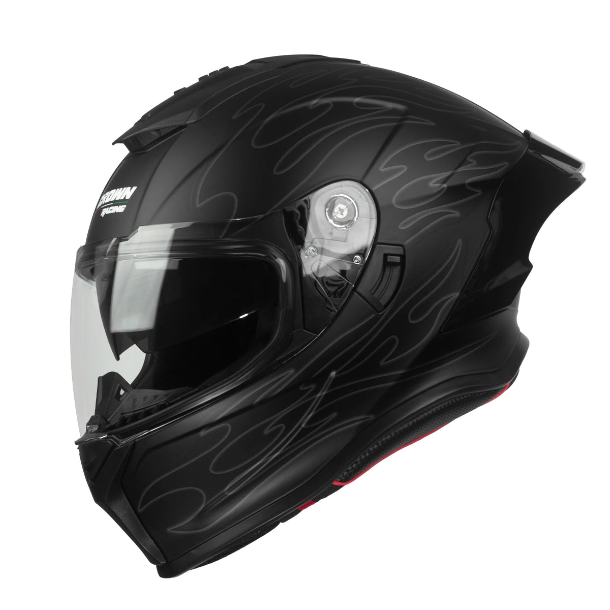 Crown Racing LW600 Motorcycle Helmets, Full Face Motorcycle Street Bike Helmet DOT Approved