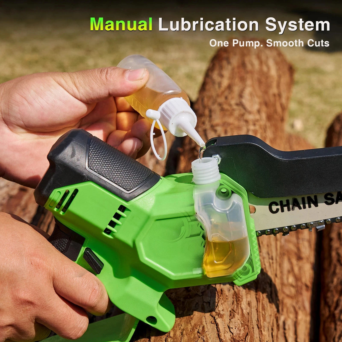 Taskstar 6&8 Inch Cordless Pruning Saw Brushless Electric Chain Saw 2 4000mAh Battery Powered Handheld Mini Saw for Gardening Tree Trimming & Wood Cutting