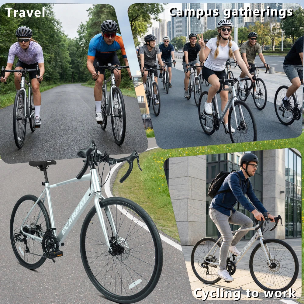 Ye Aluminum Road Bike With Disc Brakes And 16 Speed