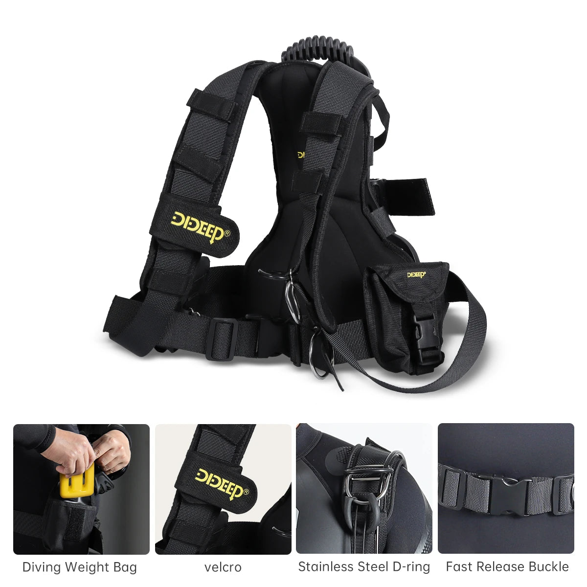 DIDEEP 4L Mini Scuba Diving Tank Set, Up to 40-60Mins Underwater Diving Time, Easy to Use Lung Bottle. Portable Diving Cylinder,Summer Diving for Cooling off ,Suitable for Outdoor Activities and Travel