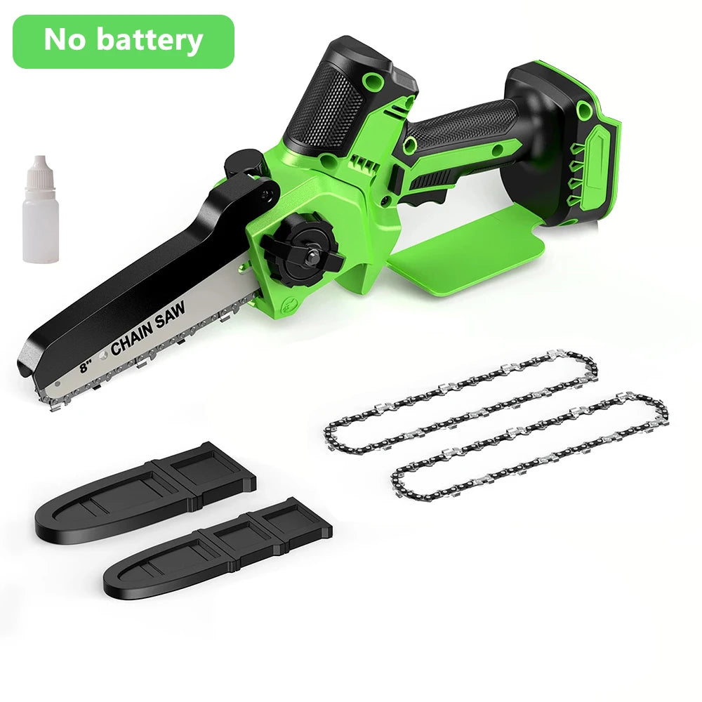 Taskstar 6&8 Inch Cordless Pruning Saw Brushless Electric Chain Saw 2 4000mAh Battery Powered Handheld Mini Saw for Gardening Tree Trimming & Wood Cutting