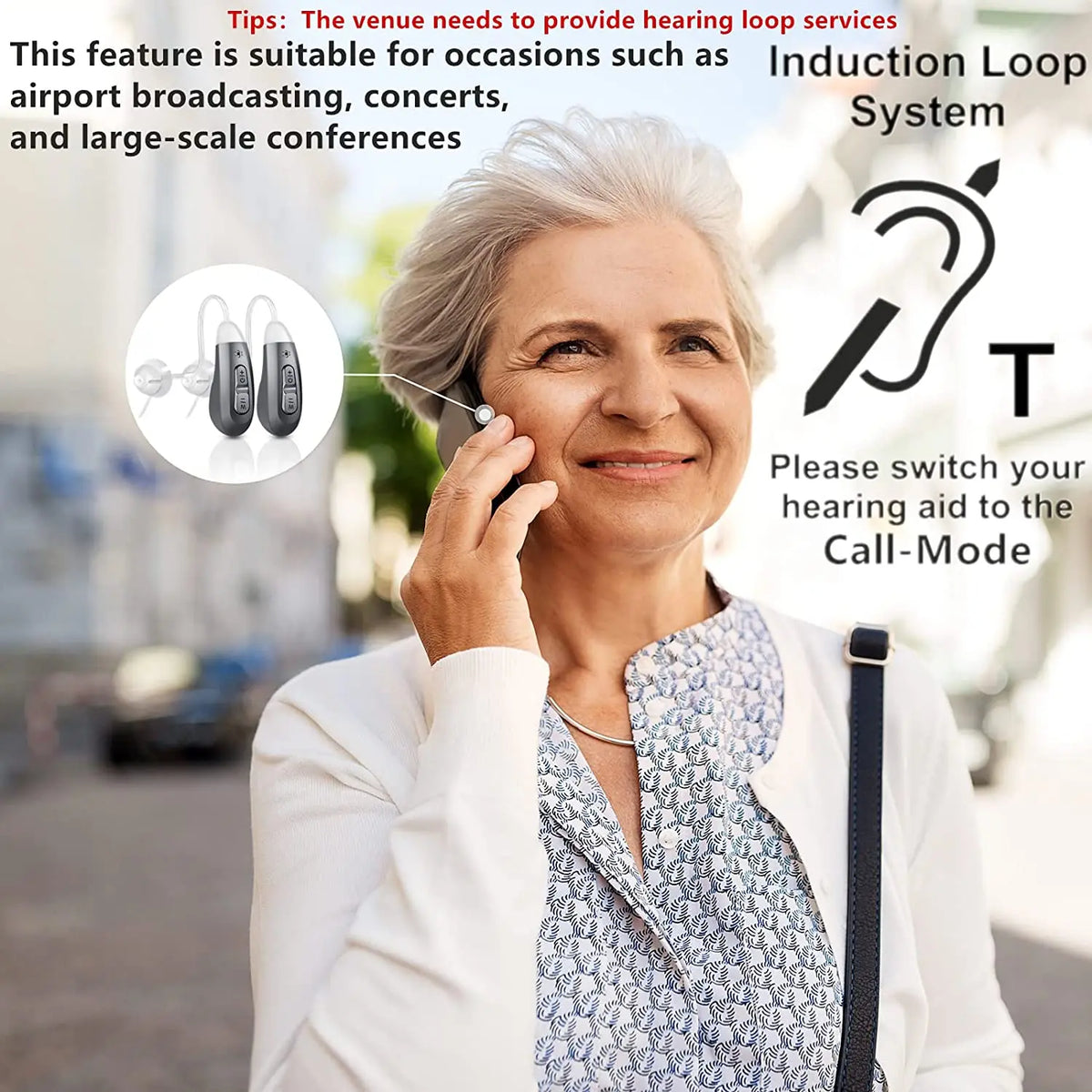 JINGHAO Digital Rechargeable Hearing Aids With Noise Cancellation