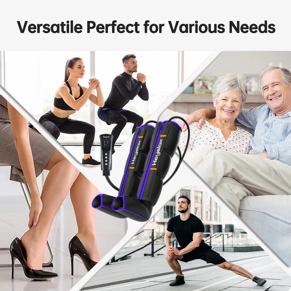 Leg Compression Massager for Circulation and Pain Relief, Air Compression Boots Sleeve for Fast Recovery,Muscle Relaxation