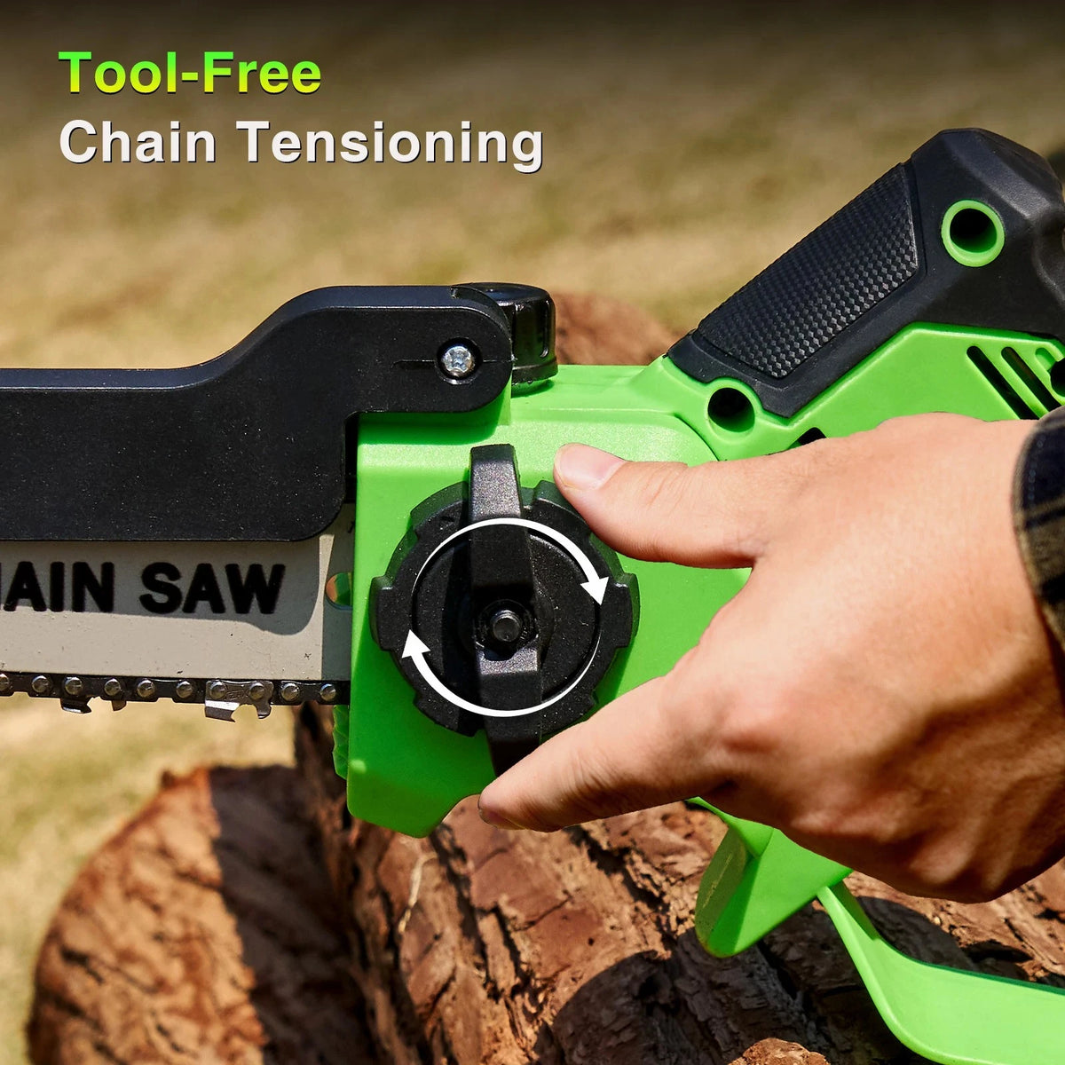 Taskstar 6&8 Inch Cordless Pruning Saw Brushless Electric Chain Saw 2 4000mAh Battery Powered Handheld Mini Saw for Gardening Tree Trimming & Wood Cutting