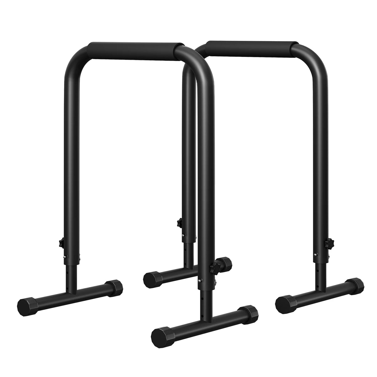 Adjustable Dip Bars with 3 Level Height 32 to 36 inch, 440 lbs Heavy Duty Steel Parallel Push Up Stand, Portable Calisthenics Station for Home Gym Strength Training