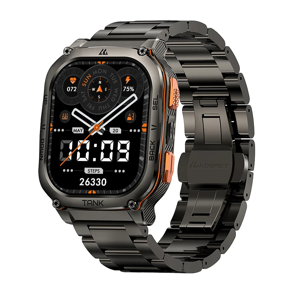 KOSPET Tank M3 Ultra GPS AMOLED Waterproof Bluetooth Calling Smartwatch