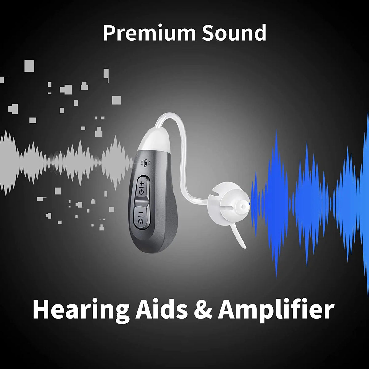 JINGHAO Digital Rechargeable Hearing Aids With Noise Cancellation