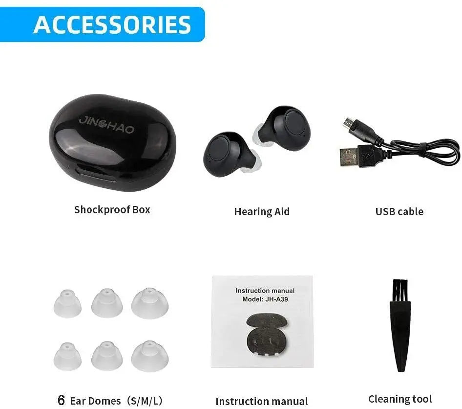JINGHAO Rechargeable Digital In Ear Hearing Amplifier