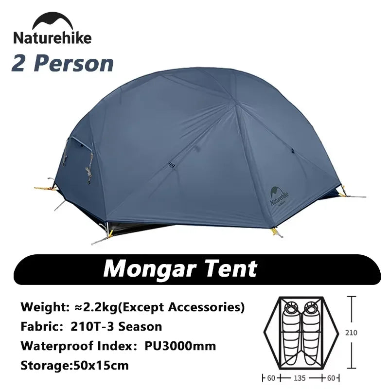 Naturehike Mongar Ultralight Waterproof Backpacking Camping Tent