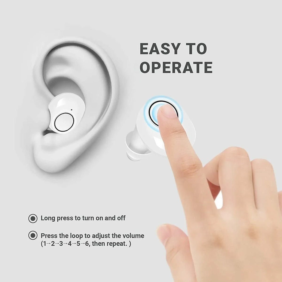 JINGHAO Rechargeable Digital Hearing Aids With Sound Amplification