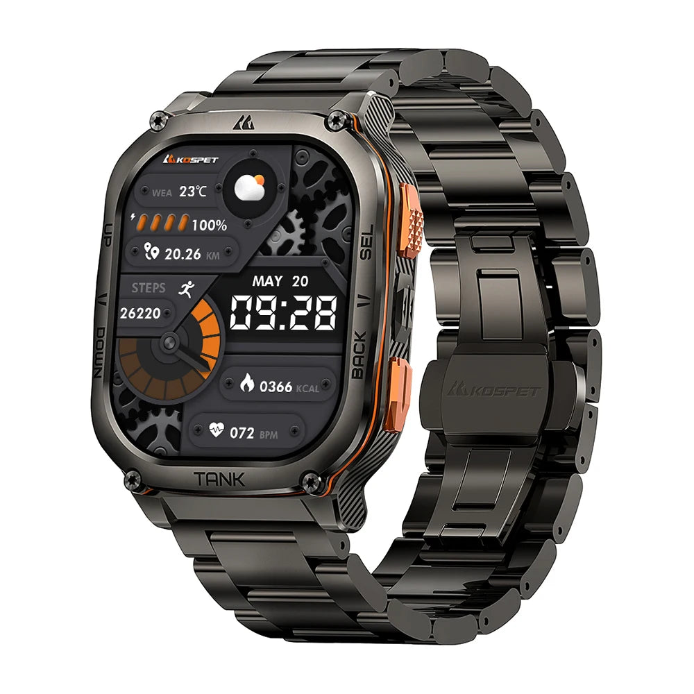 KOSPET Tank M3 Ultra GPS AMOLED Waterproof Bluetooth Calling Smartwatch