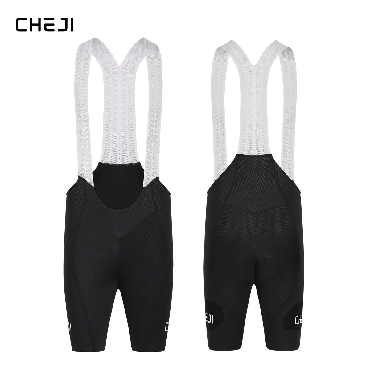 Cheji Men's Cycling Bib Shorts Seamless Construction, Comfortable, Quick-Drying and Breathable