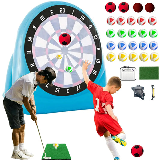 6ft Inflatable Dartboards PVC Soccer Target Darts Outdoor, Yard, Lawn, Carnival Games Kick Dart game