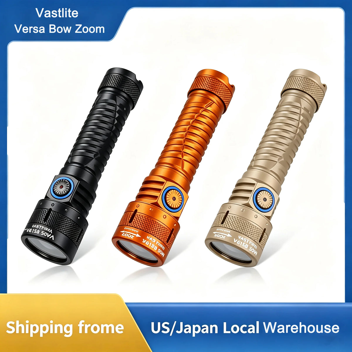 Vastlite Versa Bow Zoom 21700 LEP Flashlight 400LM Outdoor High Power Super Bright Torch Light Long Range Rechargeable Flashlight