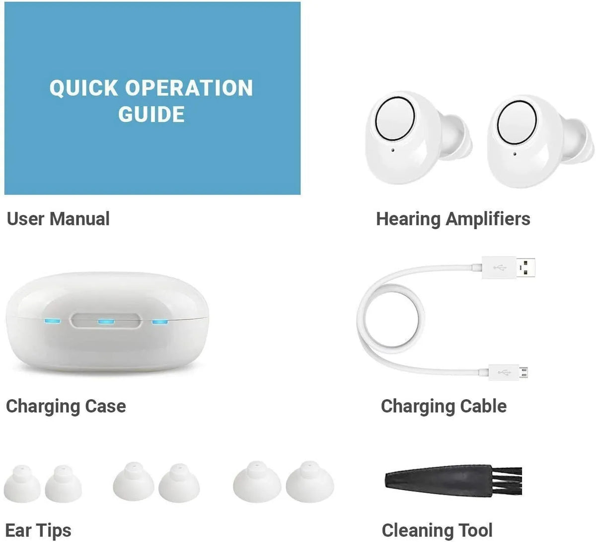 JINGHAO Rechargeable Digital Hearing Aids With Sound Amplification