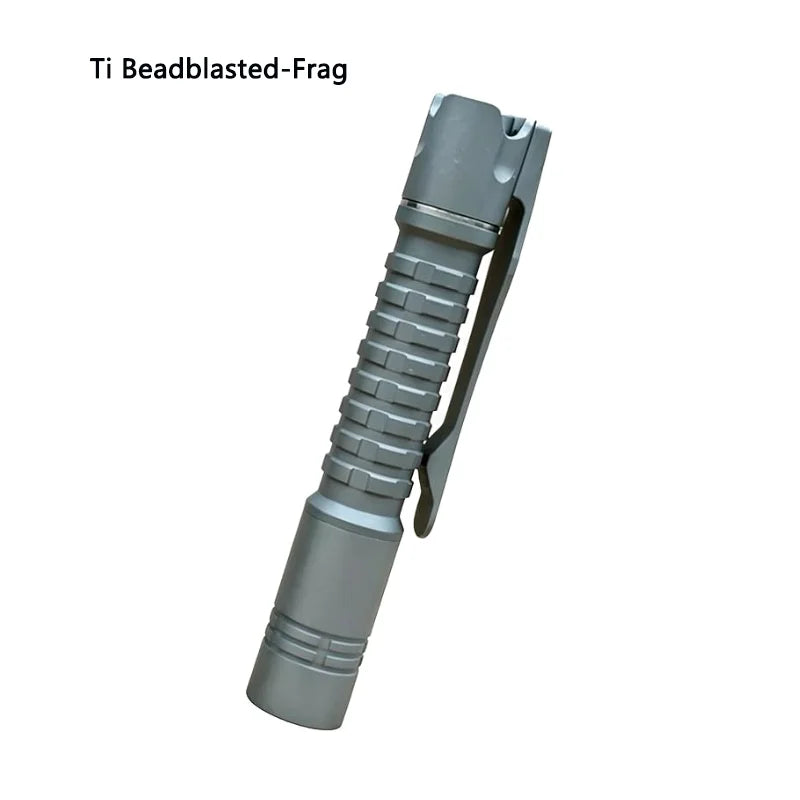 ReyLight Pineapple Mini MK3 Ti Flashlight Nichia 519A 4000K High CRI LED Slim Pocket EDC Torch IP68 Waterproof Titanium Flashlight