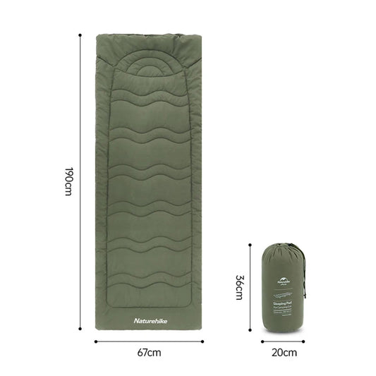 Naturehike Bed Mats Camping Mattress Topper 190x67cm Outdoor Portable Sleeping Pad for Camping Cot Comfortable Warm Mat
