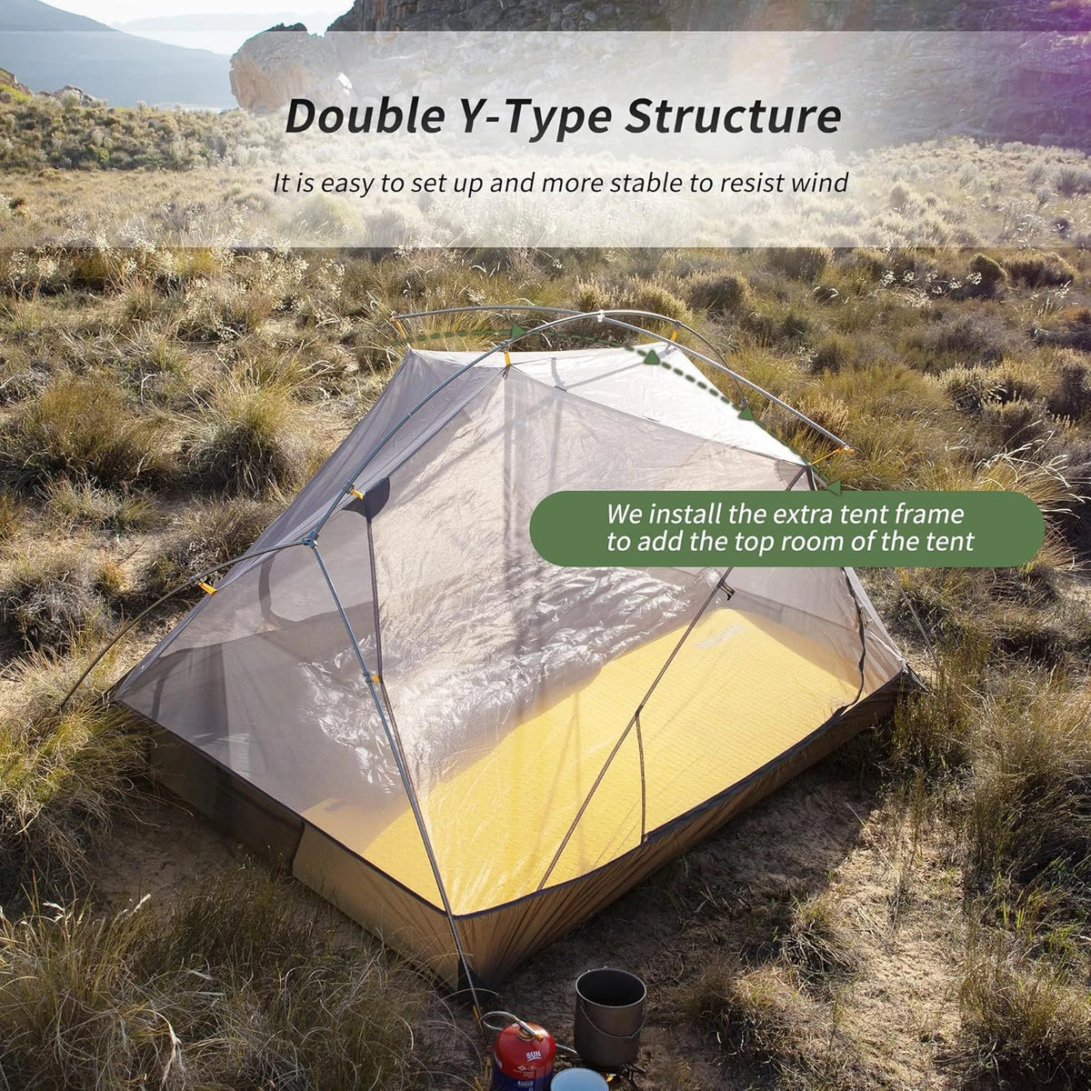 Naturehike Mongar Ultralight Waterproof Backpacking Camping Tent