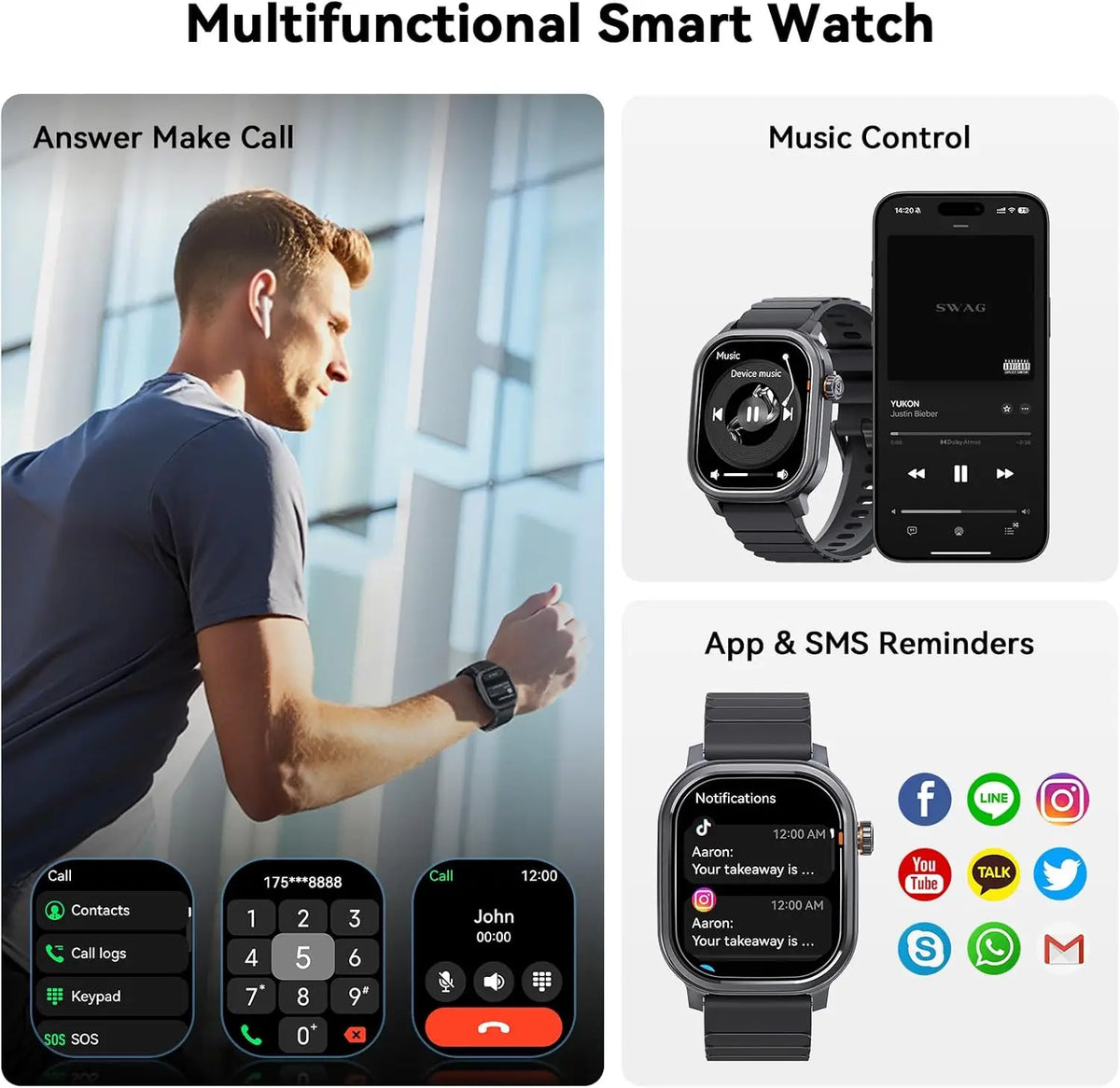 KOSPET Pulse AMOLED Smartwatch With Bluetooth Calling And Fitness Tracking