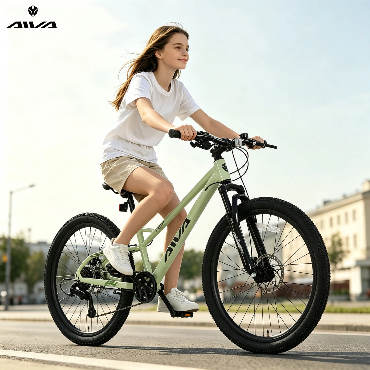 AIVA Hardtail Mountain Bike With Aluminum Frame And Disc Brakes