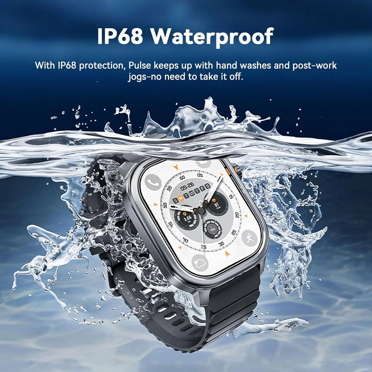 KOSPET Pulse AMOLED Smartwatch With Bluetooth Calling And Fitness Tracking