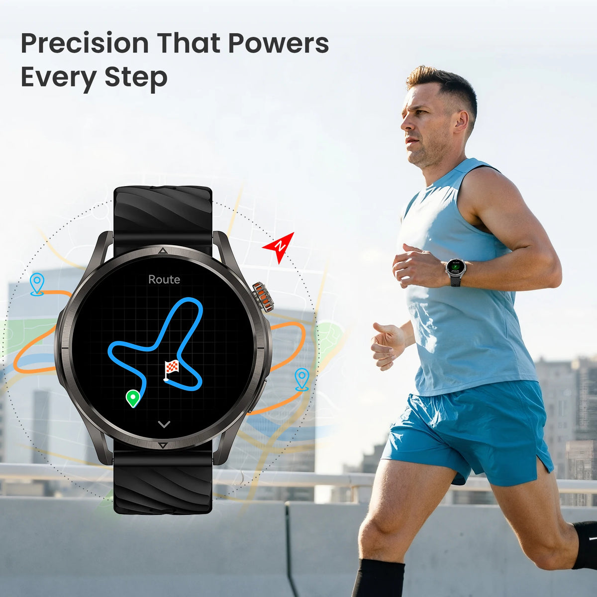 KOSPET Magic R10 GPS Smartwatch AMOLED Dual Band GNSS