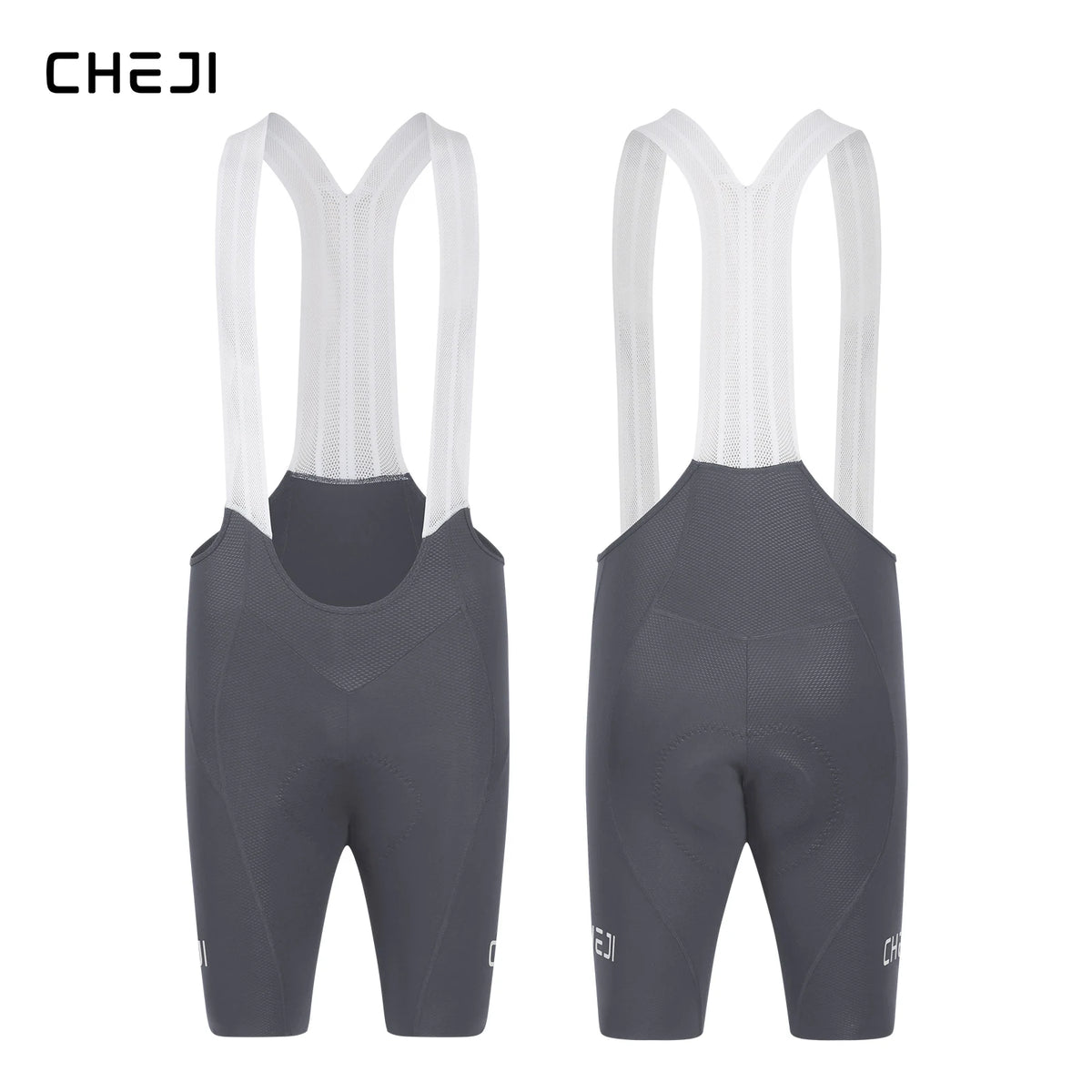 Cheji Men's Cycling Bib Shorts Seamless Construction, Comfortable, Quick-Drying and Breathable